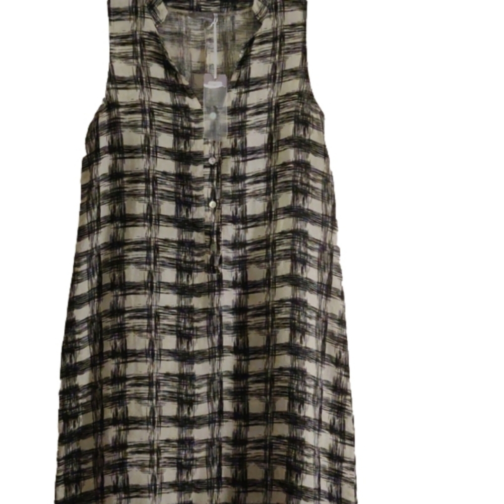 Pistache 100% Linen Maxi Dress Medium NWT
